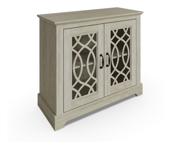 Angel 2 Door Sideboard- Dusty Grey & Oak