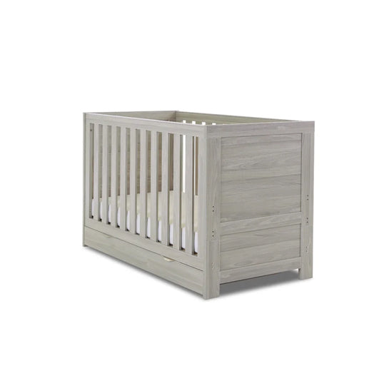 Nina Mini Cot Bed & Underdrawer - Grey Wash & White