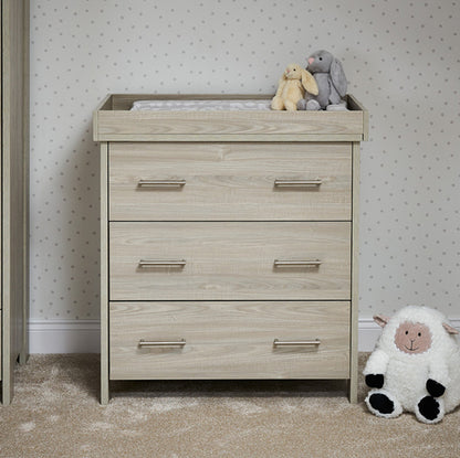 Nina Mini 3 Piece Room Set & Underdrawer - Grey Wash & White