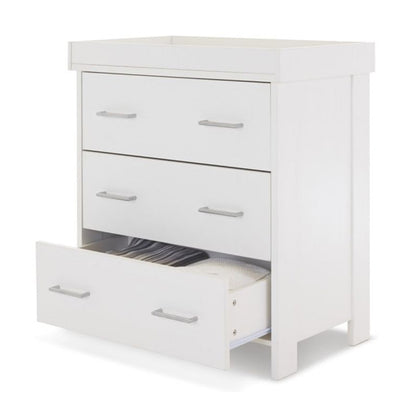Nina 2 Piece Room Set & Underdrawer - White Wash