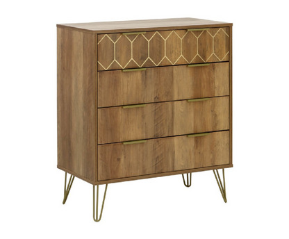 Oslo 4 Drawer Chest- Mango