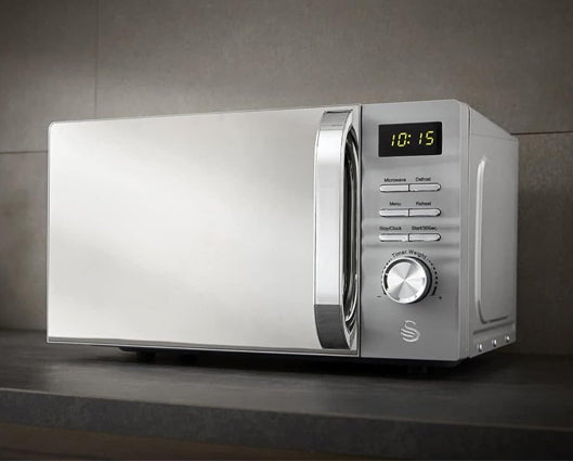 Grey 700W Digital Microwave