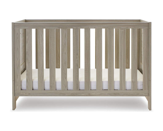 Nina Cot Bed & Under Drawer - Grey Wash & White