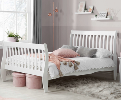 Bryson Small Double Bed- White