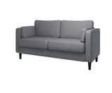 Cora 2 Seater Cushion Back Sofa- Light Grey