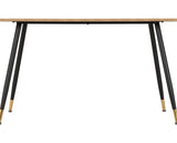 HAMILTON & LUKAS MEDIUM DINING SET (X4 CHAIRS) - MEDIUM OAK EFFECT/SAPPHIRE BLUE VELVET