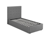 Lucca 3.0 Single Bed - Grey