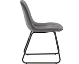 LUKAS DINING CHAIR (X2 PER BOX) - GREY VELVET