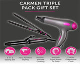 Gift 1800W DC Hairdryer / 25mm Curling Tong / Hair Straightener Neon Pink / Graphite