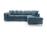 Heidi Right Hand Facing Corner Sofa Plus - Dark Blue