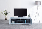 Arctic High Gloss LED Large TV Unit-Grey