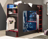 Gaming Bunk Bed- Black & Red