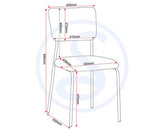 SHELDON ROUND GLASS TOP DINING SET (X4 CHAIRS) - CLEAR GLASS/IVORY BOUCLE FABRIC