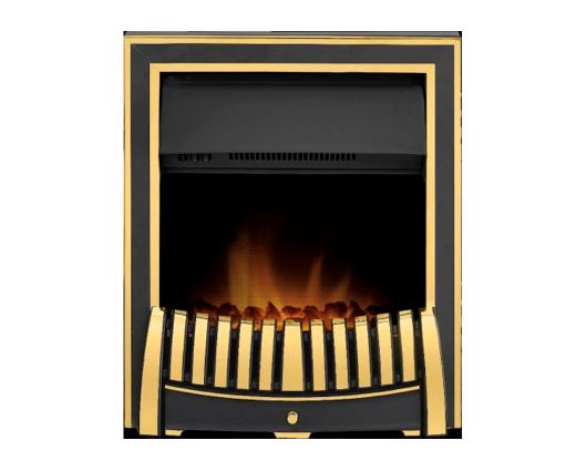 Egan Electric Fire in Brass