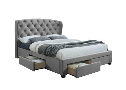 Hope Double Bed - Grey