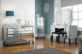 Paolo 2 Drawer Bedside Table - Mirrored