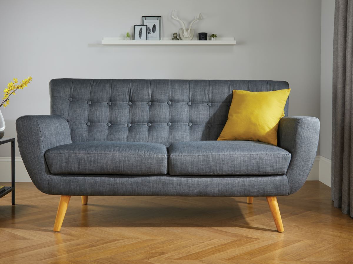 Largo 3 Seater Sofa Grey