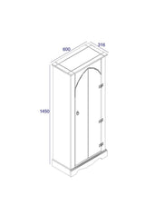 Corona Grey Vestry Cupboard