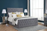 Esmeralda Super King Ottoman - Grey