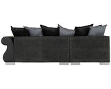 Elsa Left Hand Facing Corner Sofa - Dark Grey
