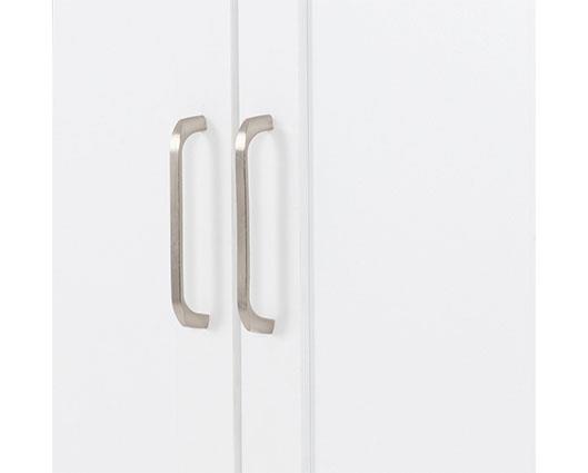 PORTLAND 2 DOOR WARDROBE - WHITE/OAK EFFECT