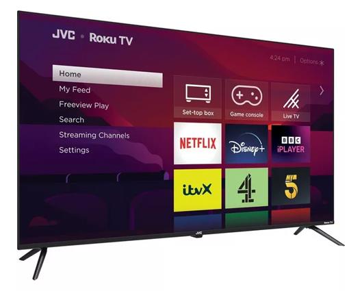 JVC LT-50CR530 Roku TV 50" Smart 4K Ultra HD TV