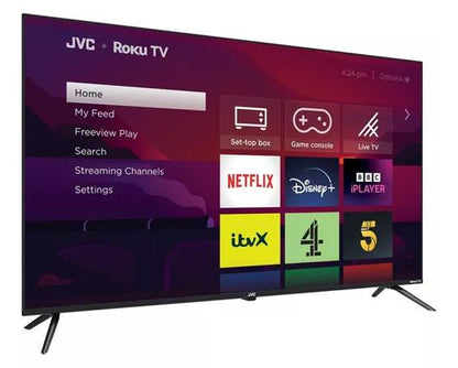 JVC LT-50CR530 Roku TV 50" Smart 4K Ultra HD TV