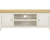 WINDSOR STRAIGHT TV UNIT - IVORY/OAK