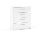 Larz 4 Drawer Chest - White