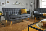Largo 3 Seater Sofa Grey
