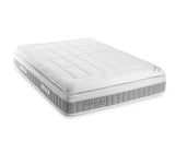 A white quilted mattress with a gray ribbed side border, featuring the brand name 'CAPSULE' on the side panel, shown on a plain white background.