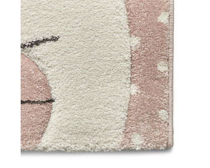 Bunny Rabbit Kids Rug - Pink - 120cm x 170cm 