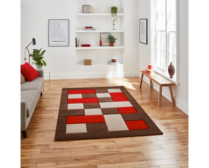 Brooke Brown/Red - 60cm x 230cm