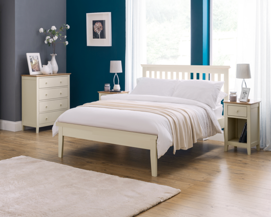 Sanford Double Bed - Ivory