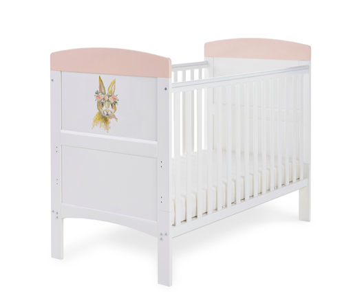 Pink Rabbit Cot Bed