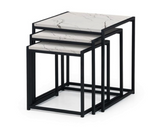 Heeze Nest of Tables-White Marble