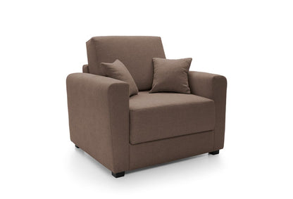Owen Single Sofa Bed - Tan Brown
