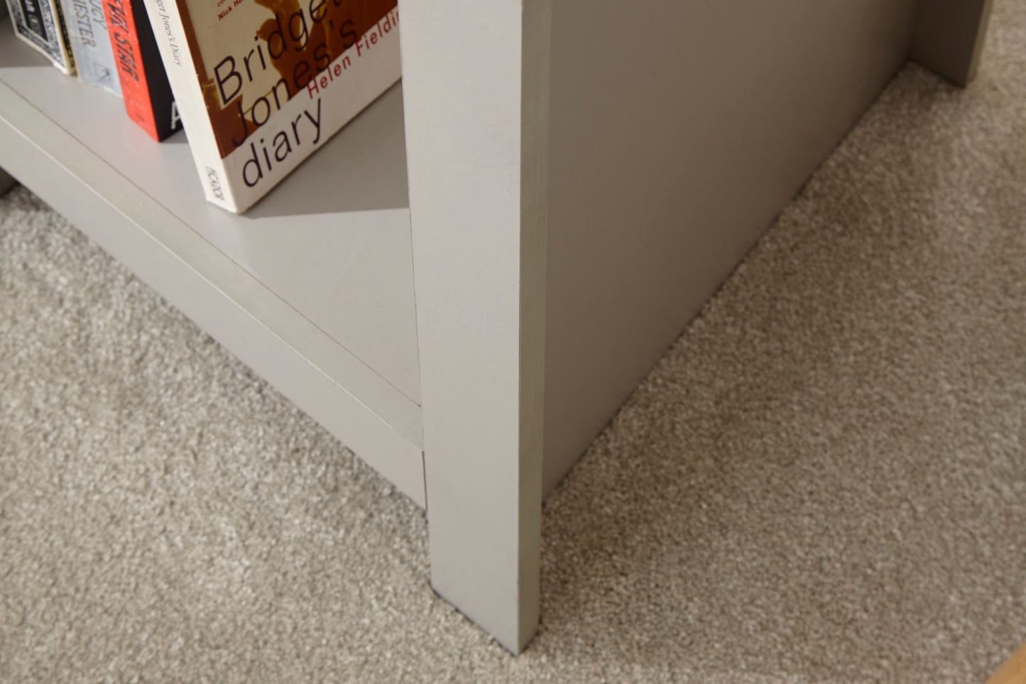 Lachlan Side Table with Shelf-Grey