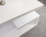 Arctic High Gloss LED Side Table-White