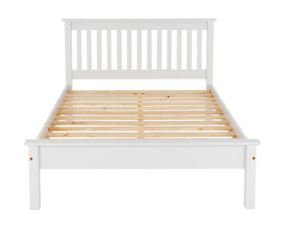 Matteo 4'6" Bed Low Foot End - White