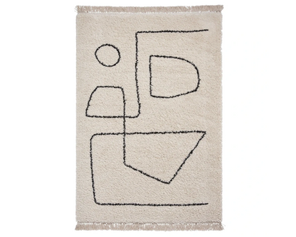 Baxter White/Black - 120cm x 170cm