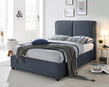 Oscar Double Bed Frame-Dark Grey