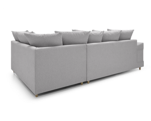 Poppy Right Hand Facing Corner Sofa - Light Grey