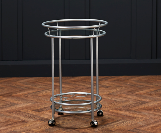 Cali Drinks Trolley- Silver