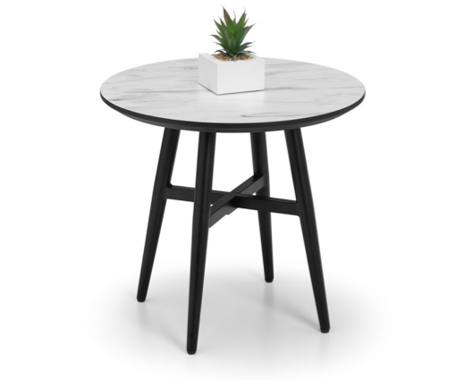 Finza Marble Effect Lamp Table