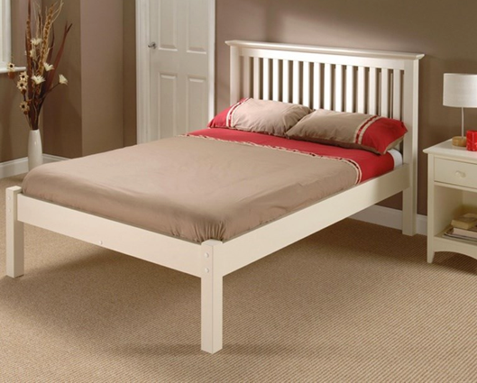 Bailey Low Foot End Single Bed - White