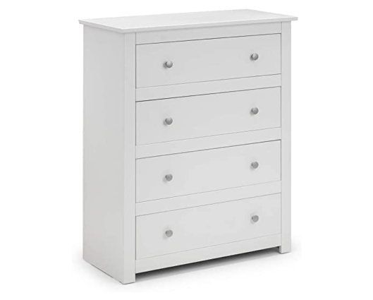Cassini 4 Drawer Chest-White