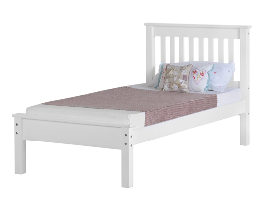 Matteo 4'6" Bed Low Foot End - White