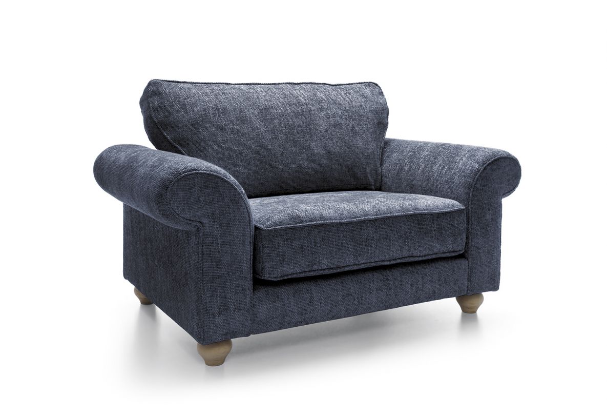 Iris Love Seat - Dark Blue