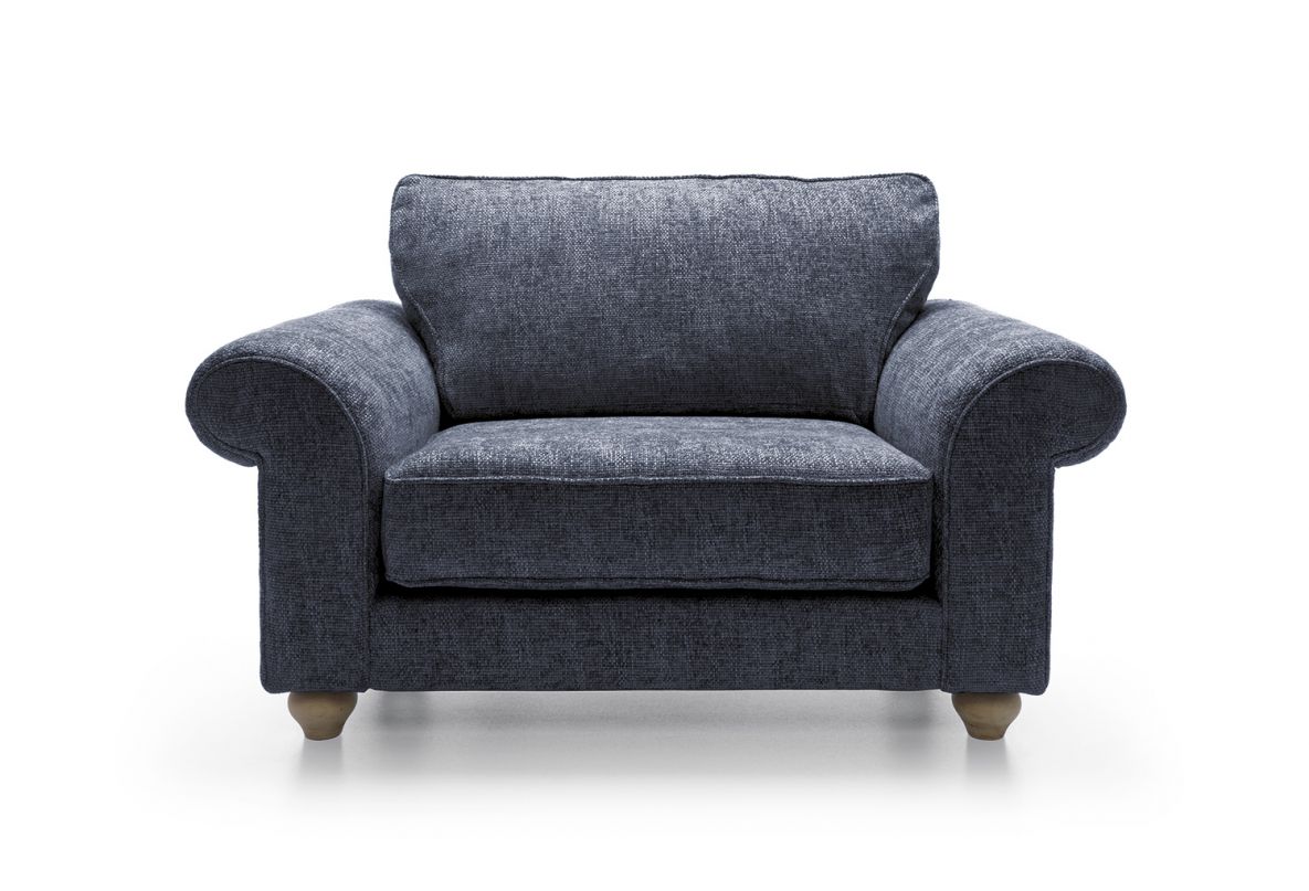 Iris Love Seat - Dark Blue